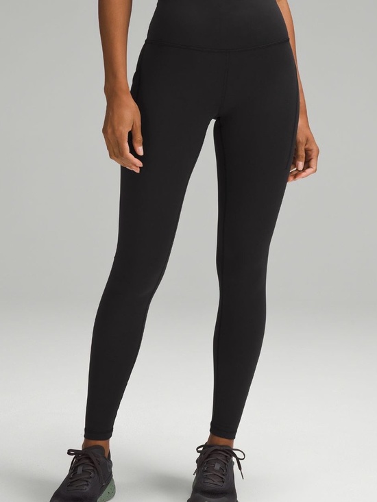 lululemon athletica Pants - lululemon athletica Wunder Train 25” with Pockets Black High-Rise Leggings